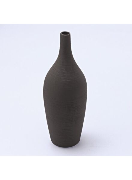 فازة زهور سيراميك من شور - بني