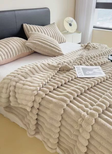 بطانية من فرو الارنب قصير الوبرة 200X230 سم