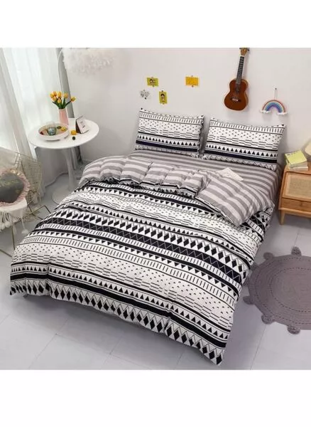 طقم غطاء لحاف ماريان اسود