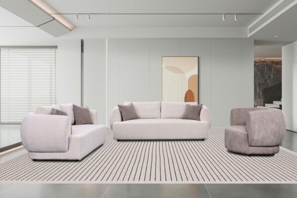 كنبة ثنائية ميراي - رمادي فاتح