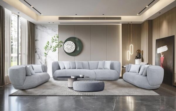 كنبة ثلاثية يونيفيرسال لايت - رمادي