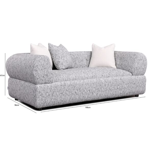 كنبة ثنائية يارو - رمادي