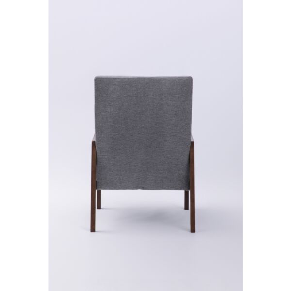 كرسي مفرد ليليا - رمادي