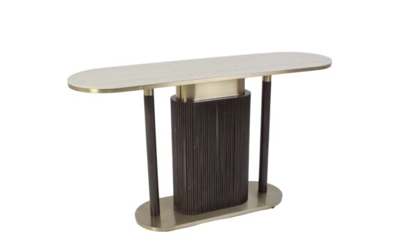 كونسول وودي - اسود وابيض وذهبي