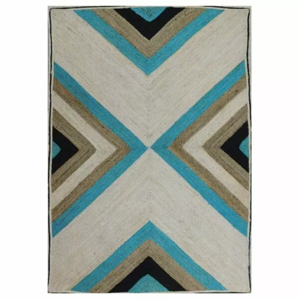 سجادة أرتيسان حياكة يدوية 150x230 - بيج فاتح ومتعدد الالوان