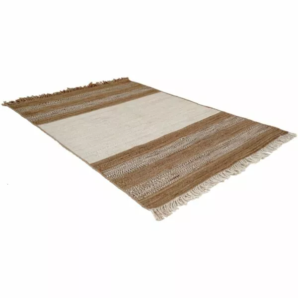 سجادة كونيل حياكة يدوية 200x300 - كريمي وبني