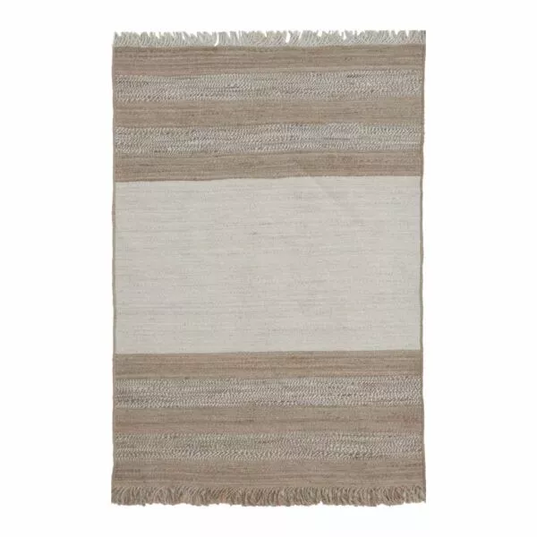 سجادة كونيل حياكة يدوية 200x300 - كريمي وبني