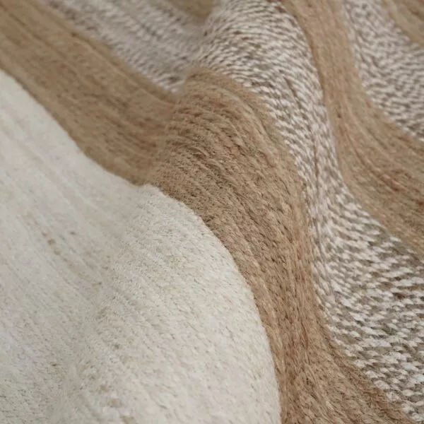 سجادة كونيل حياكة يدوية 200x300 - كريمي وبني