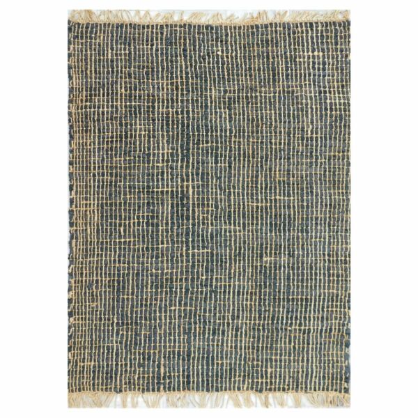 سجادة جلو حياكة يدوية 150x230 - اسود وبيج