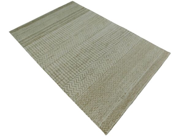 سجادة هوقا 150x230 سم حياكة يدوية - بيج فاتح