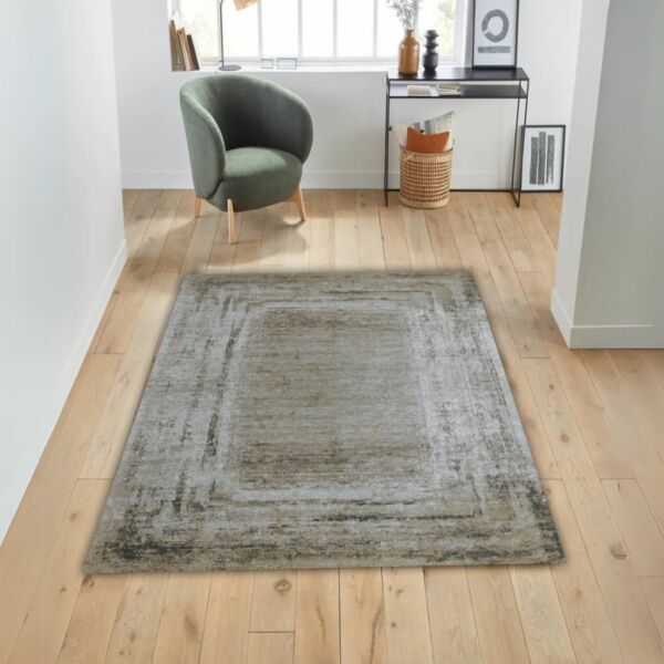 سجادة شينزو 150x230 سم حياكة يدوية - بيج ومتعدد الالوان