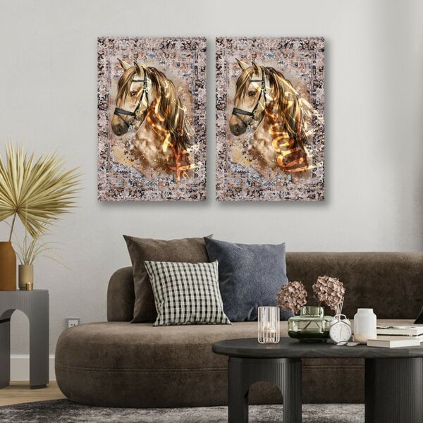 لوحة إسلامية قطعتين - الله أكبر - الحمد لله 