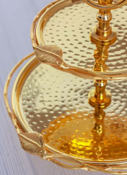 شيال تقديم طبقتين جوانا - ذهبي - كبير