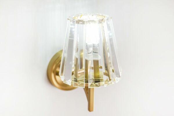 إضاءة جدارية كلاسيكية لمبة واحدة ذهبي