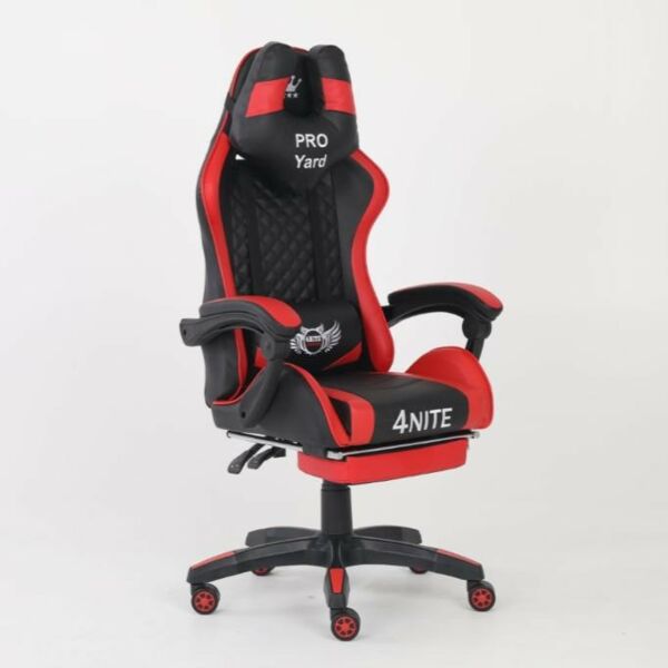 كرسي ألعاب جيمر بينار - اسود وأحمر