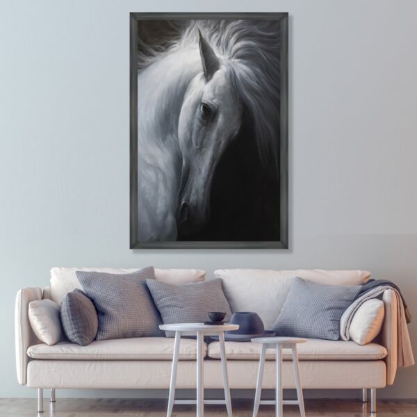 لوحة قماشية مودرن بتصميم حصان