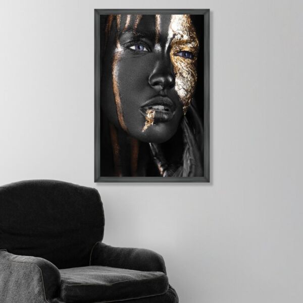 لوحة قماشية مودرن بتصميم فتاة رونزا