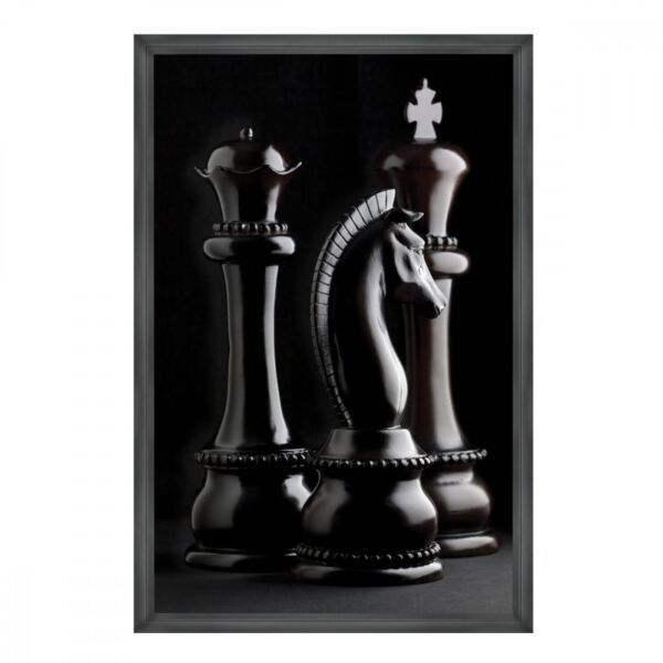 لوحة قماشية مودرن بتصميم شطرنج