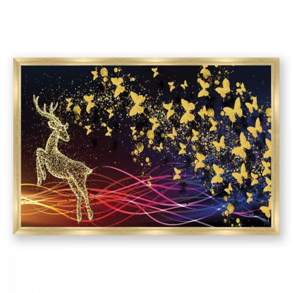 لوحة قماشية مودرن بتصميم غزال