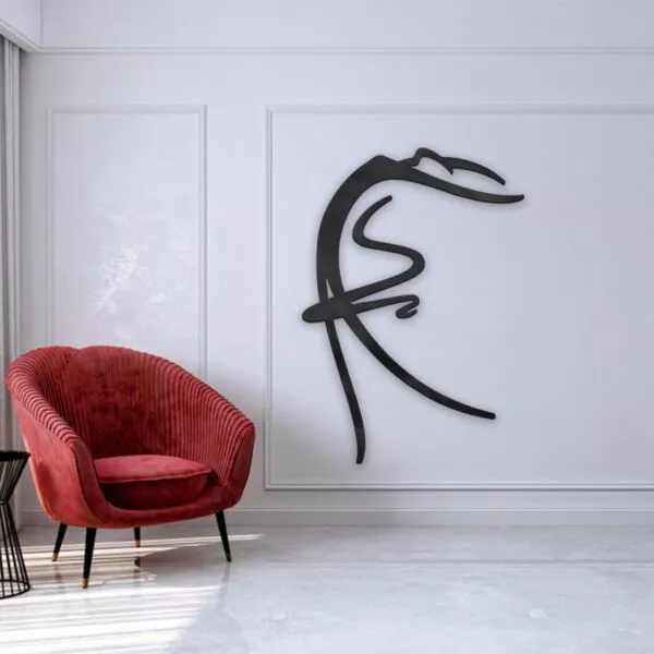 ديكور جداري مودرن بنقشة راقصة باليه