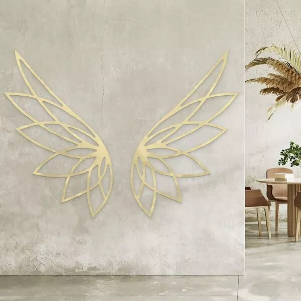 ديكور جداري بتصميم اجنحة - قطعتين