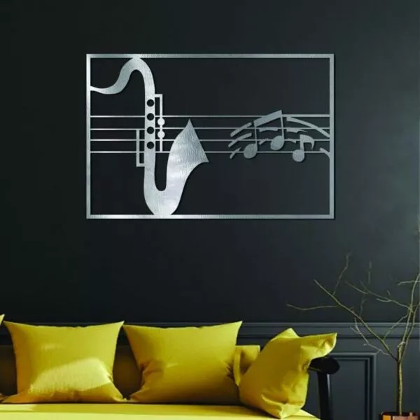 ديكور جداري اكريلليك بتصميم موسيقى