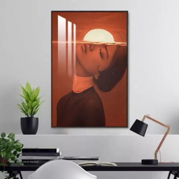 لوحة جدارية صن سيت - 80x120 سم