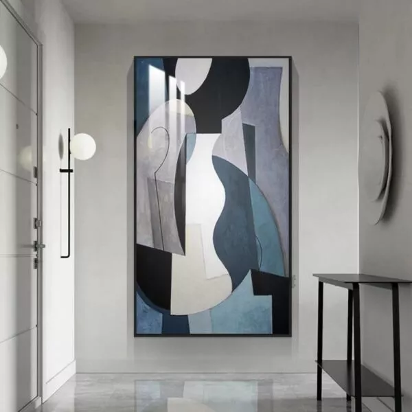 لوحة جدارية الرسم التجريدي - 80x120 سم