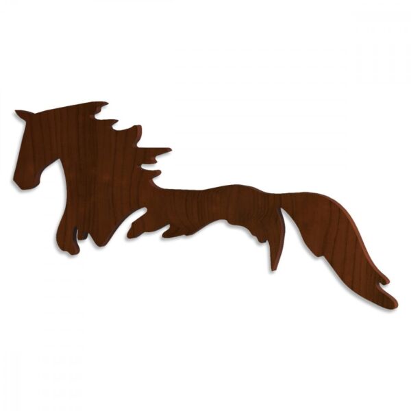 لوحة خشبية مودرن بنقش حصان