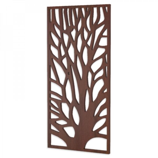 لوحة ديكور خشبية بتصميم شجرة