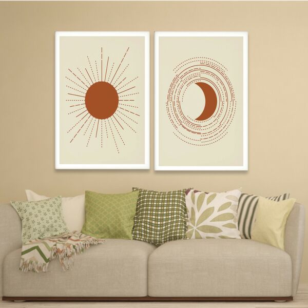 طقم لوحات خشبية قطعتين ساني - متعدد الألوان