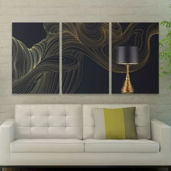 لوحة قماشية موديريتي 60x40 سم - 3 قطع