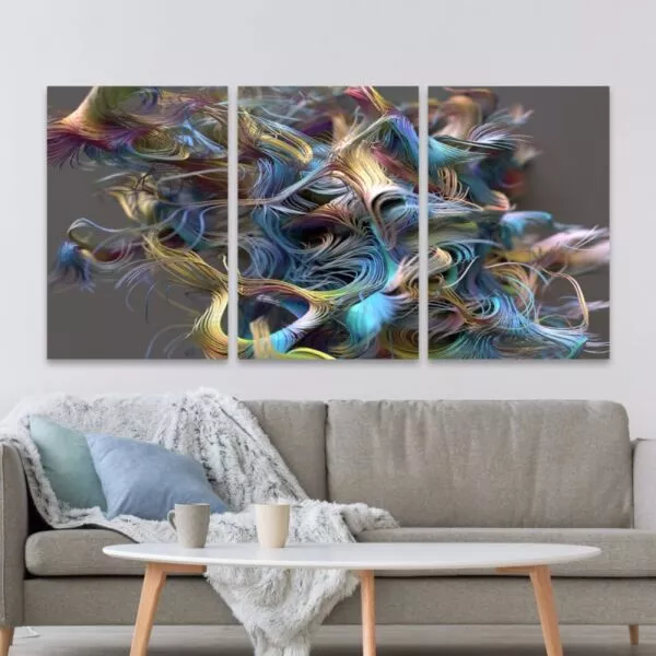 لوحة قماشية مودرن ارنولد 60x40 سم - 3 قطع