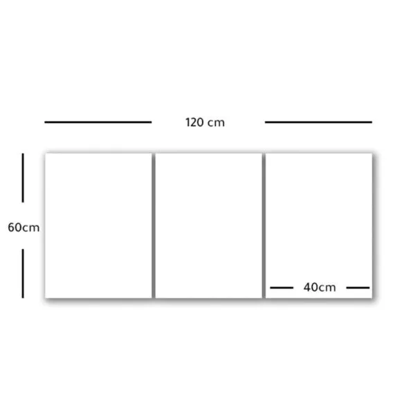 طقم لوحات 120x60 سم الله جل جلاله - الكعبة
