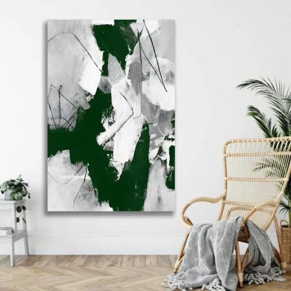 لوحة ديكور قماشية بتصميم رسم تجريدي سواي