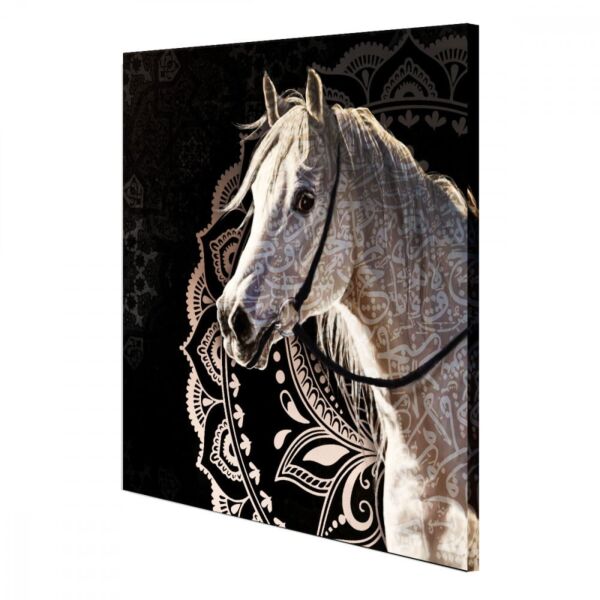 لوحة ديكور قماشية مودرن بتصميم حصان