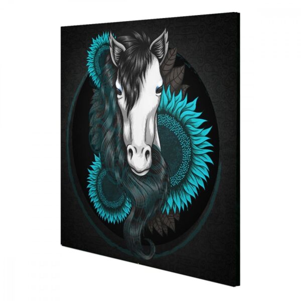 لوحة ديكور قماشية بتصميم حصان
