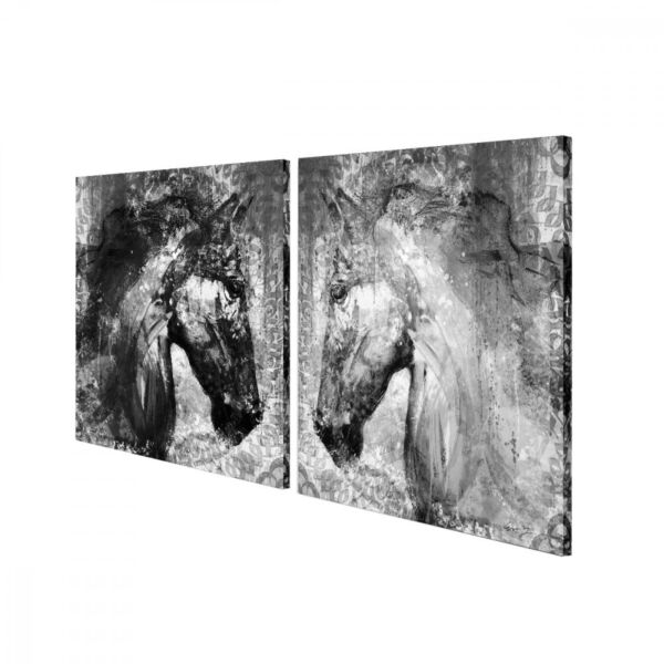 لوحة ديكور قماشية عصرية بتصميم حصان