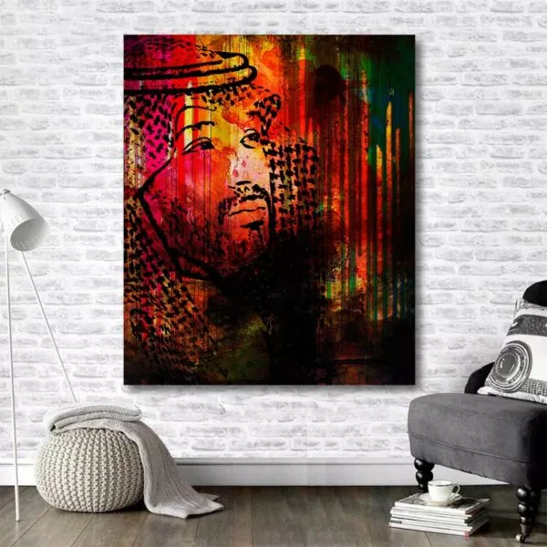 لوحة ديكور قماشية مودرن بتصميم الأمير محمد بن سلمان