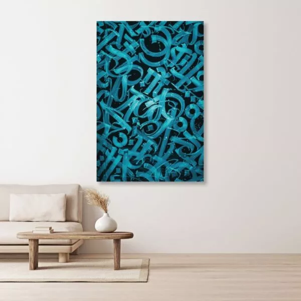 لوحة قماشية بتصميم رموز