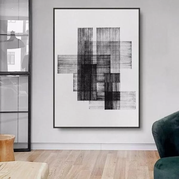 لوحة تجريدية بيانكا - 80x120 سم