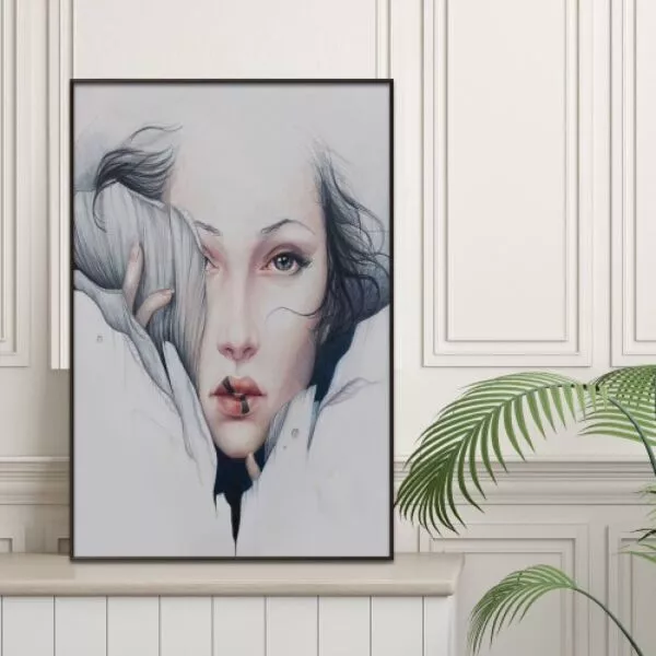 لوحة قماشية مودرن سايلنس - 80x120 سم
