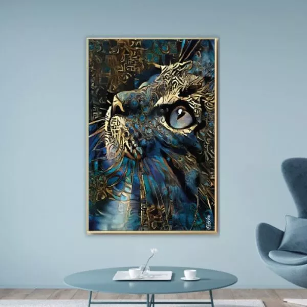 لوحة قماشية كات ليترز مودرن - 80x120 سم
