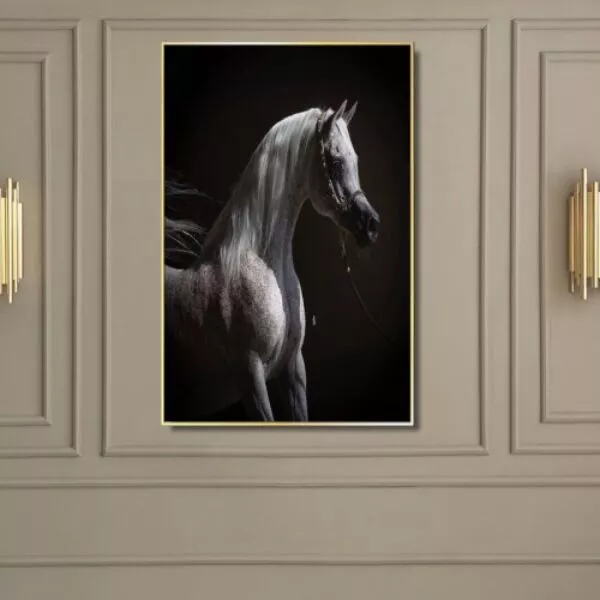 لوحة قماشية غراي هورس - 80x120 سم