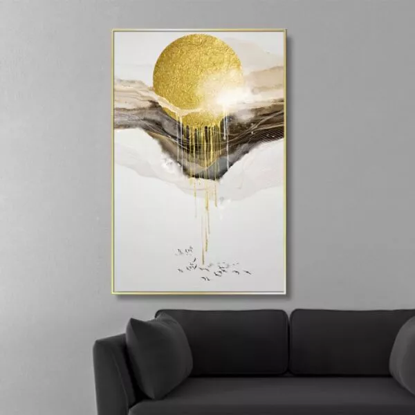 لوحة قماشية ميلتينغ غولد - 80x120 سم