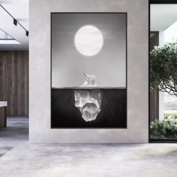 لوحة قماشية بولار بير - 80x120 سم