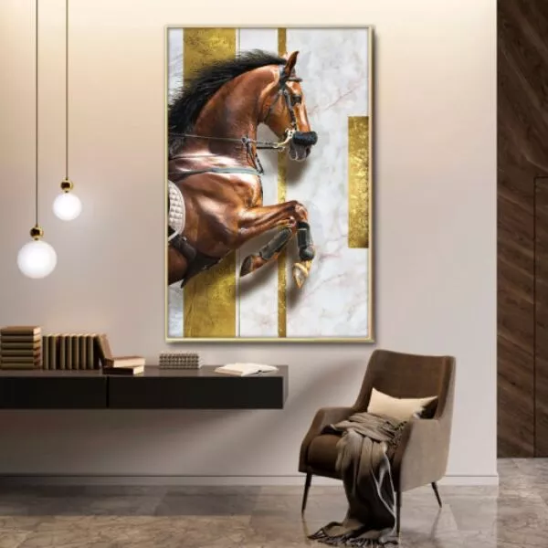 لوحة قماشية هورس ريس - 80x120 سم