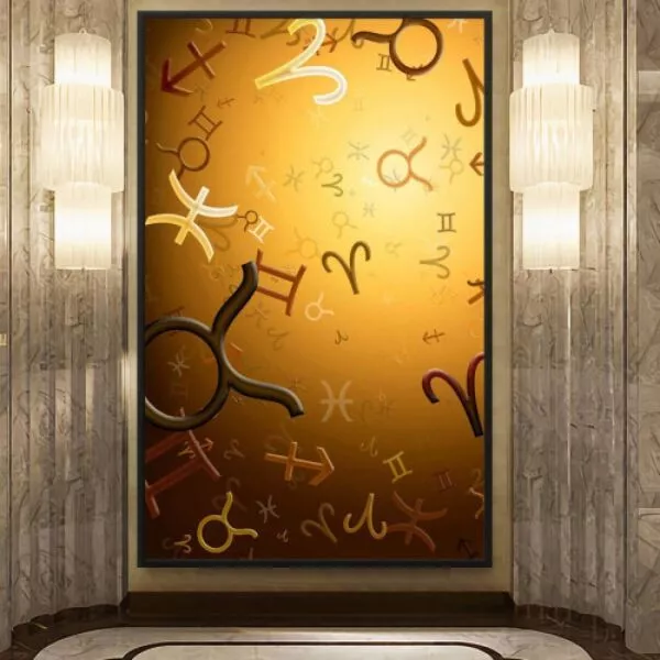 لوحة قماشية مودرن ابراج - 80x120 سم