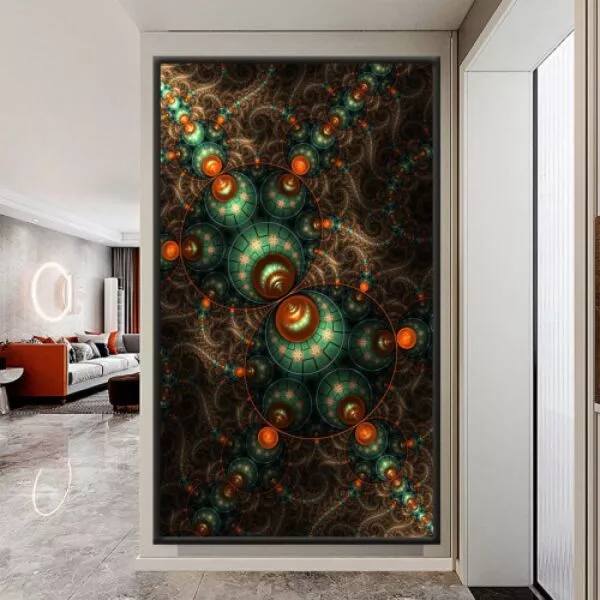 لوحة قماشية مودرن داليا - 80x120 سم