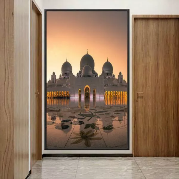 لوحة مسجد الشيخ زايد الكبير - 80x120 سم